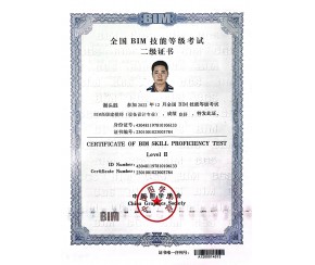 全國(guó)BIM技能等級(jí)考試二級(jí)證書(shū)